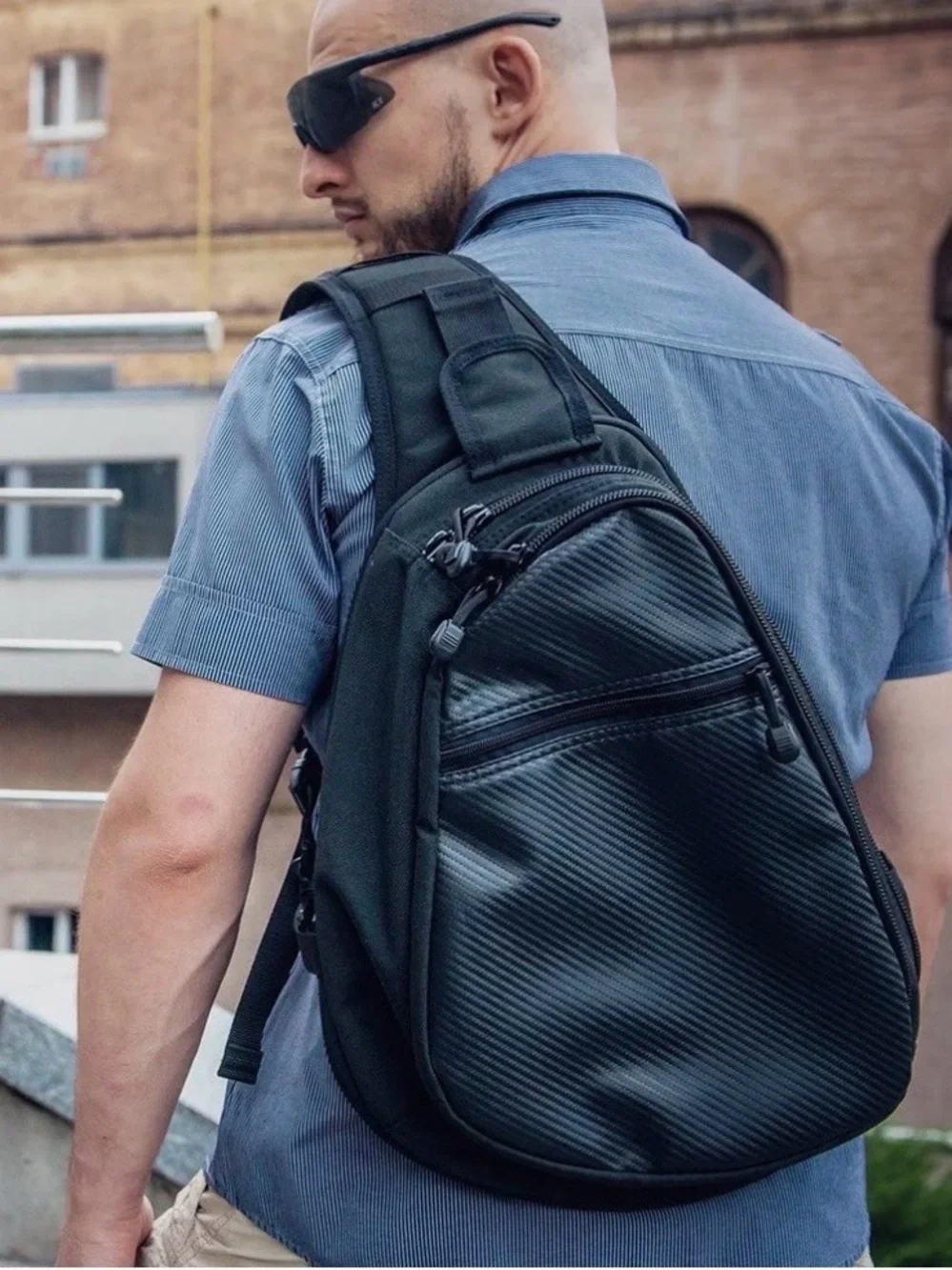 Danaper Stealth Urban Sling Bag Graphite Grey CCW Tactical Crossbody Backpack